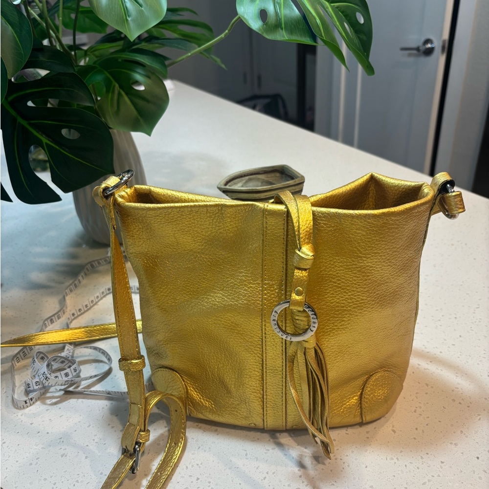 Simple Sanctuary Gold Crossbody Bag